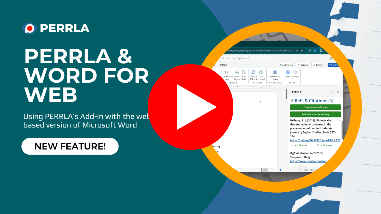 Watch how to use PERRLA in Microsoft Word (desktop)