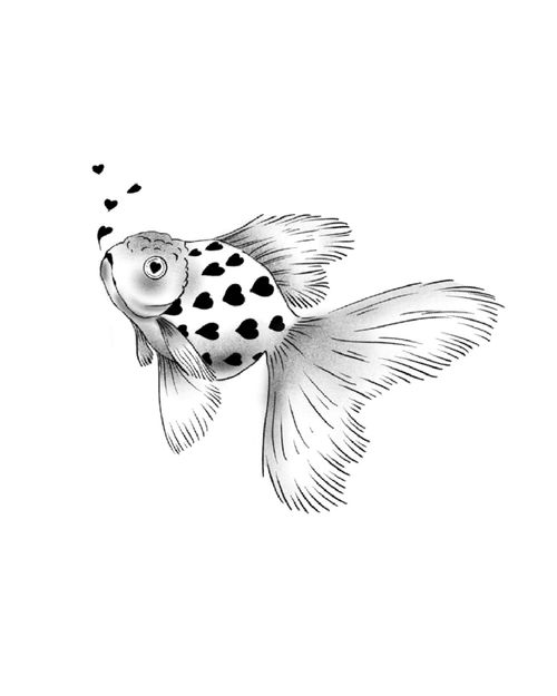 Christina Heart Gold Fish