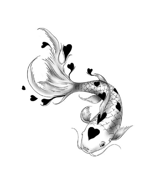 Christina Heart Koi Fish