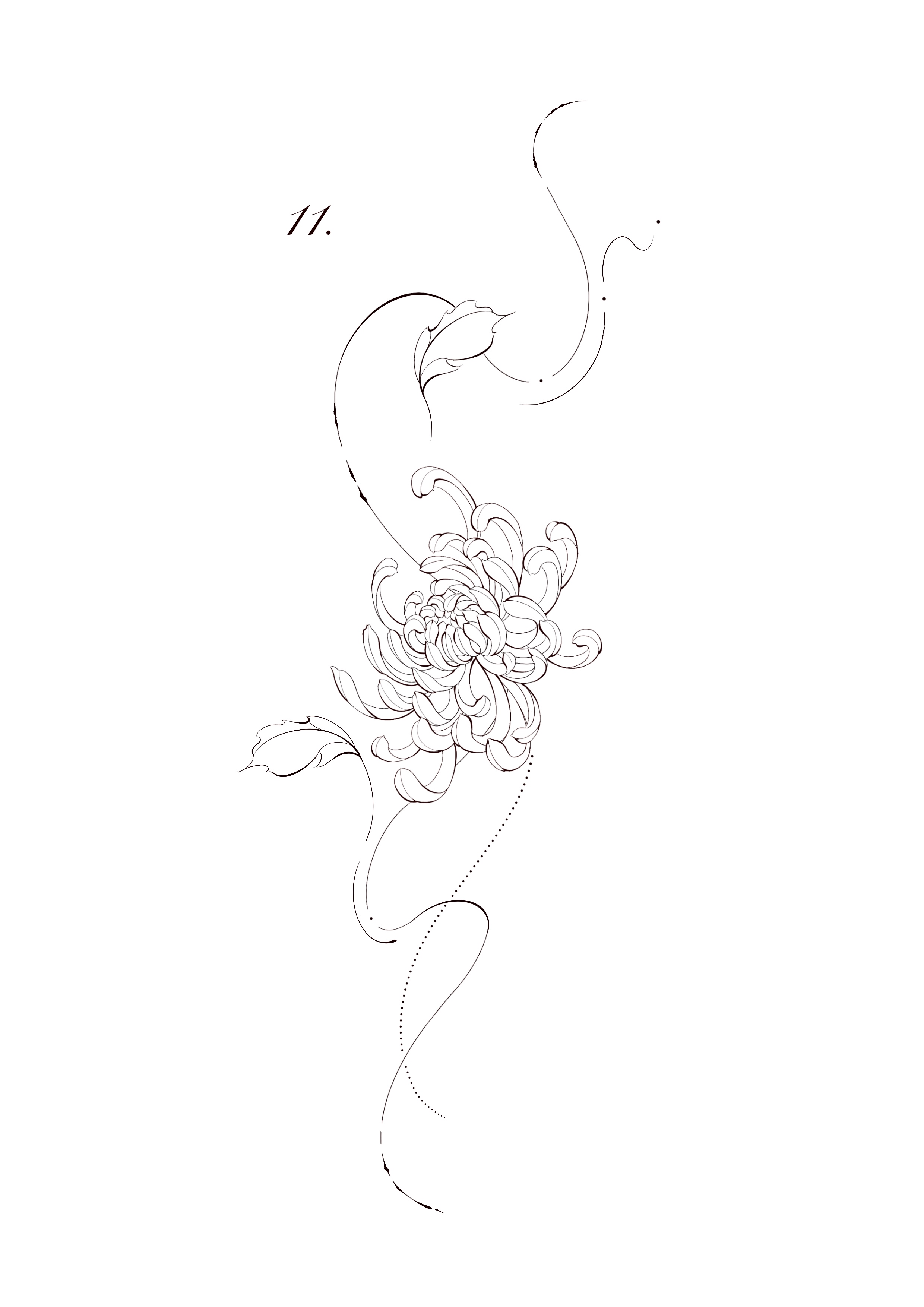 Vivian Line Flower 11