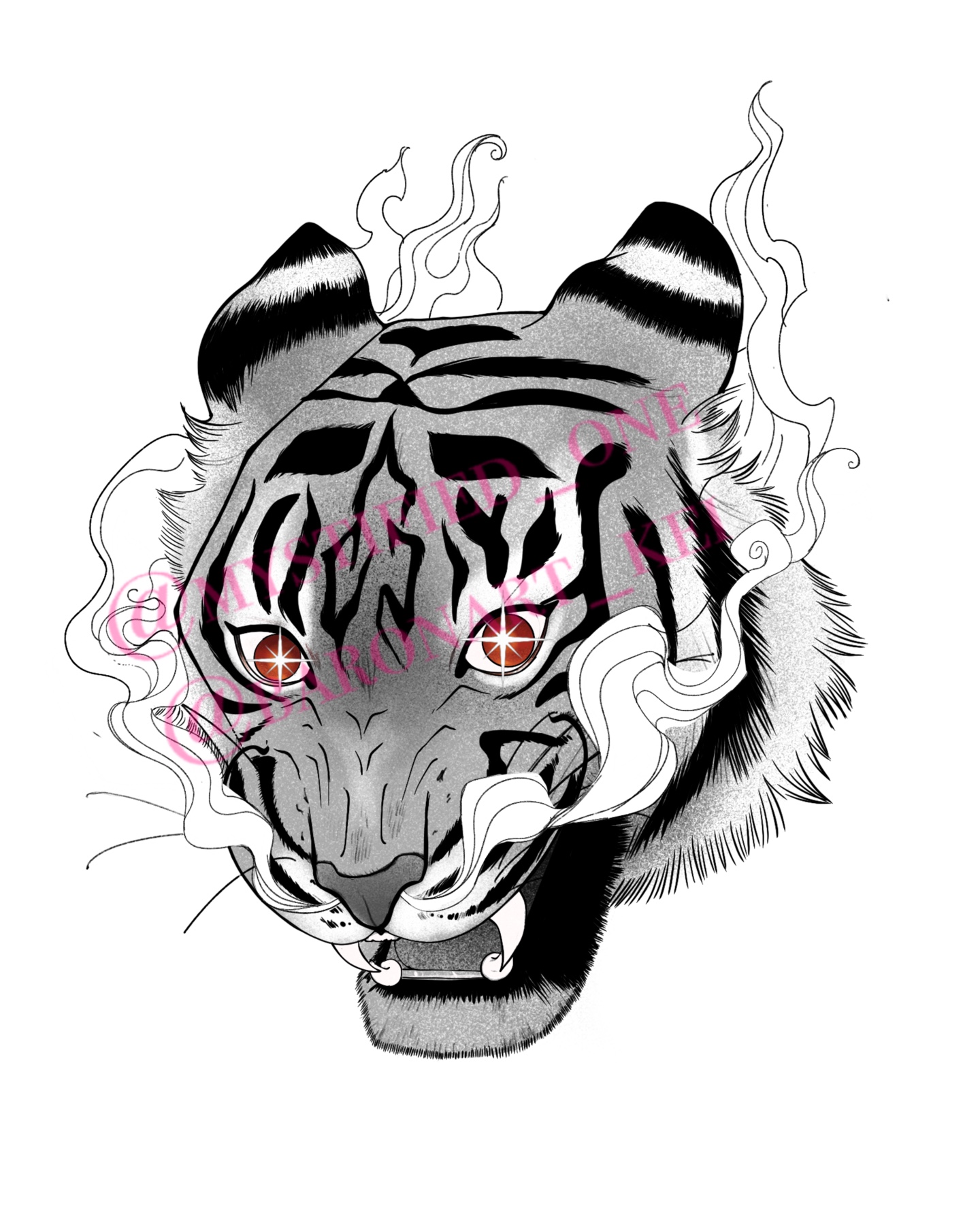 Keira Snarling Tiger