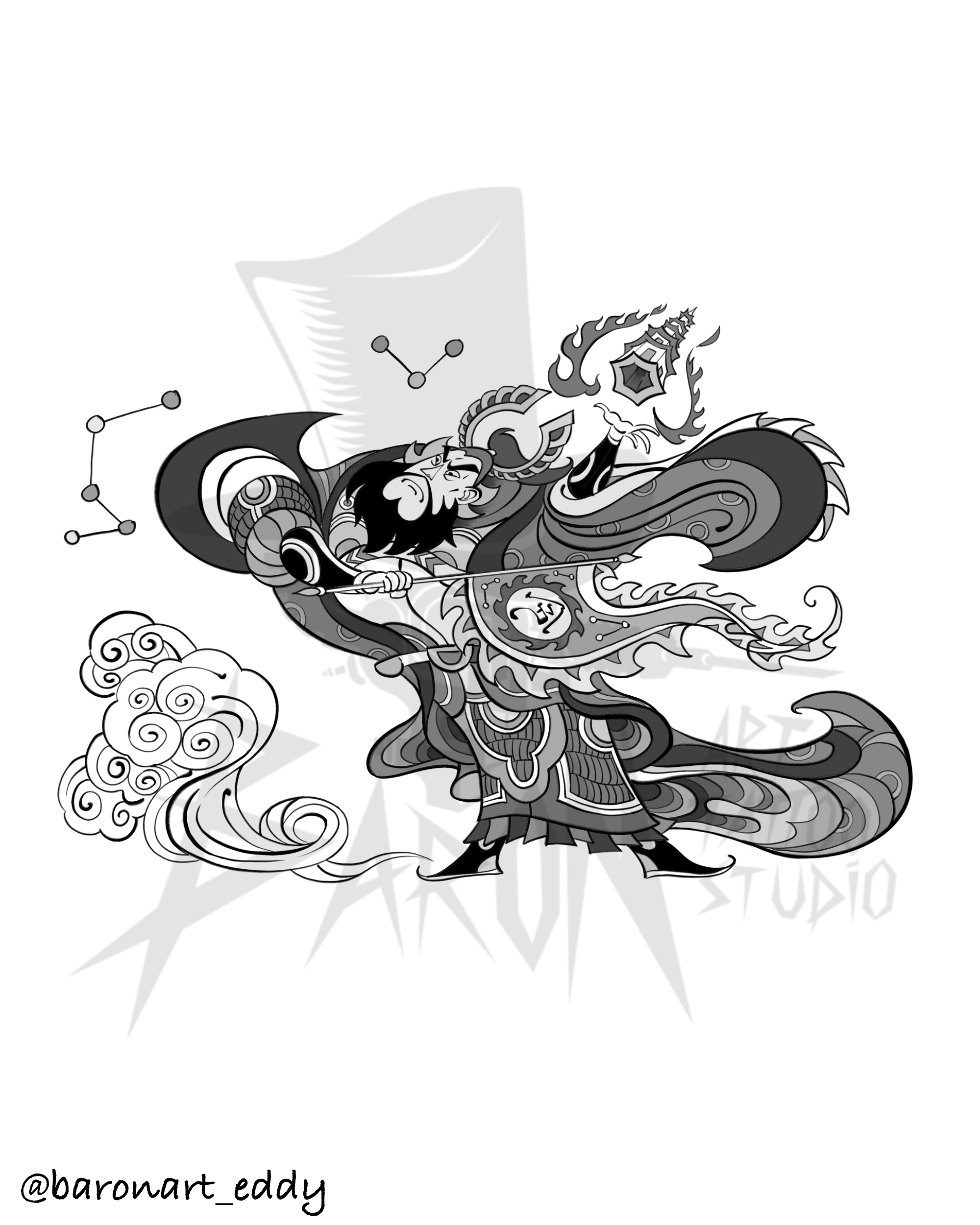 Eddy King Lee Holding a Tower