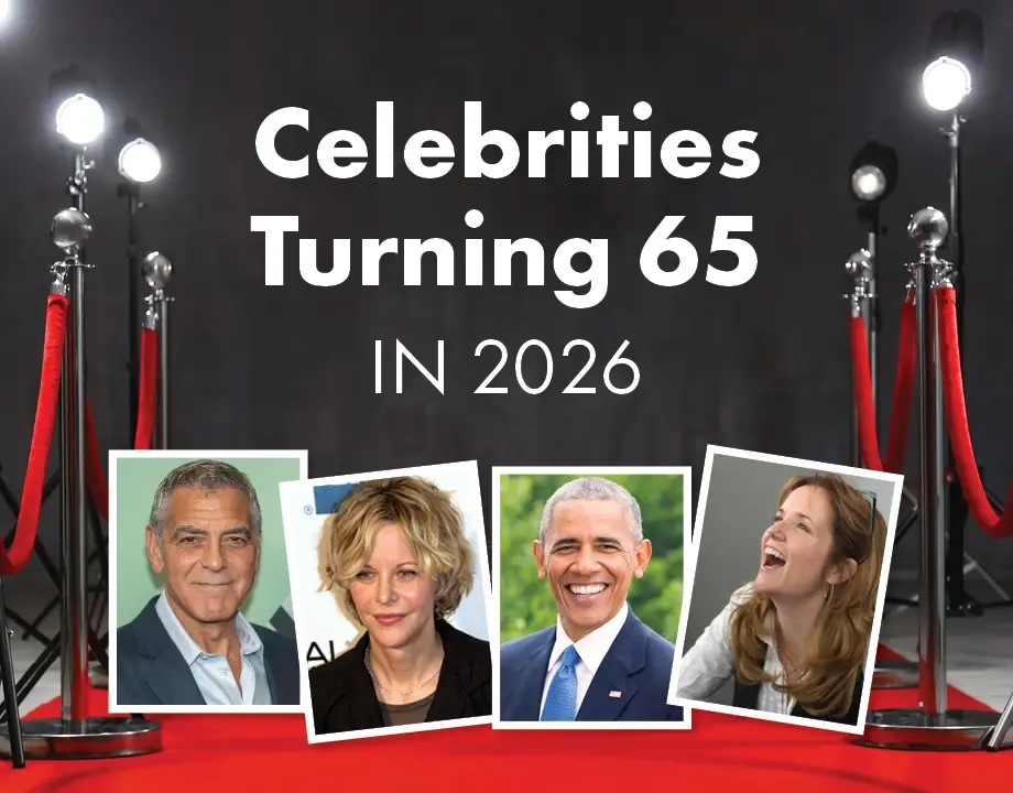Celebrities Turning 65 in 2026