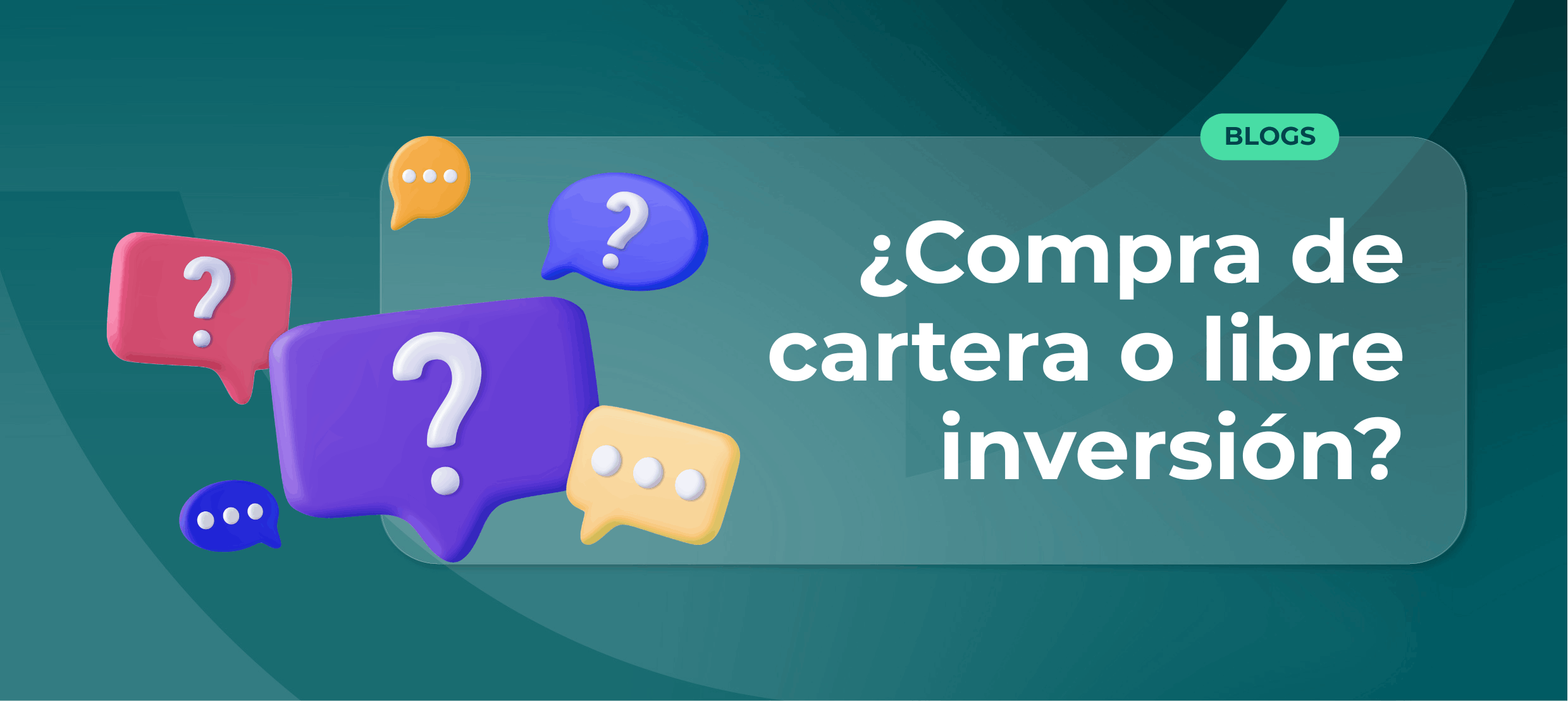 Compra de cartera vs libre inversión: cuál te conviene