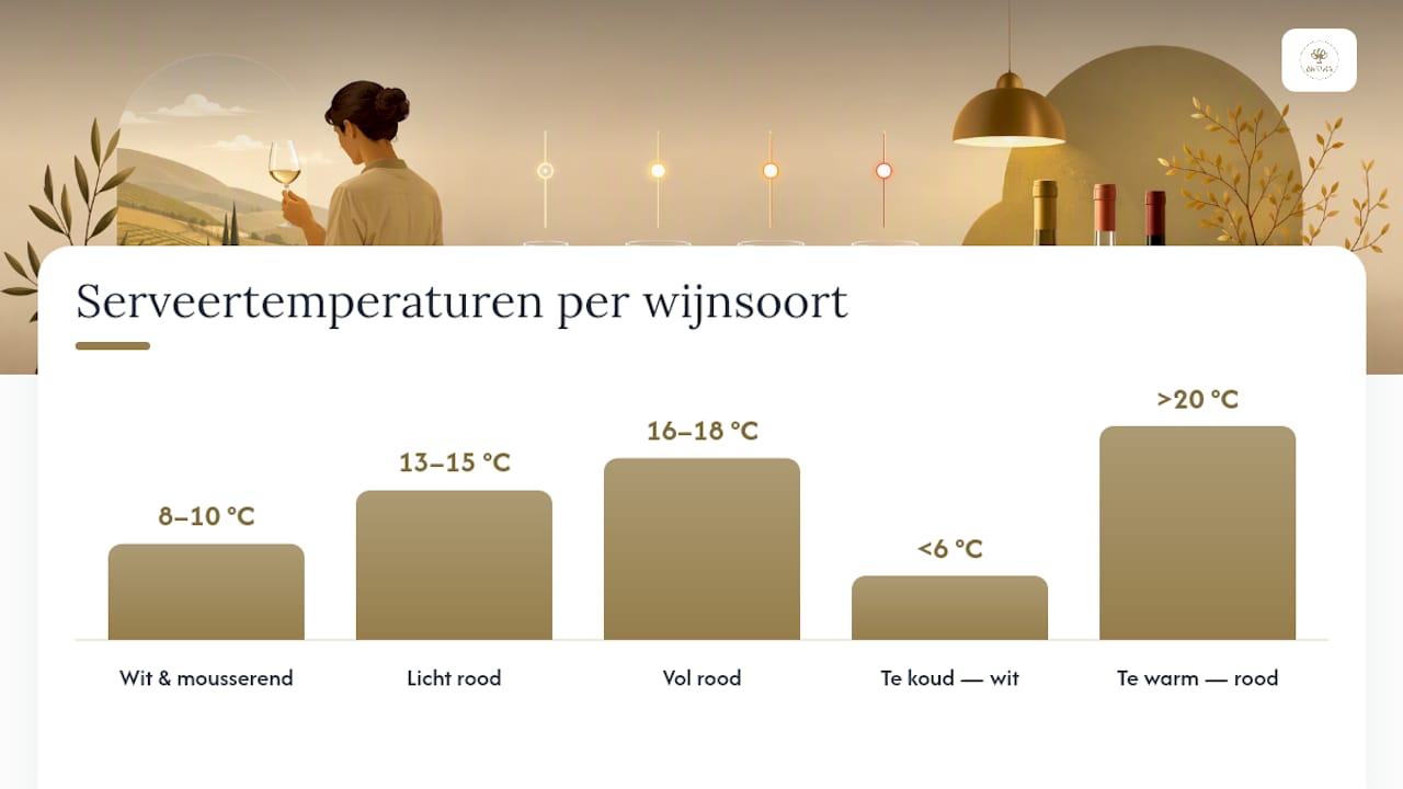 Overzicht van de ideale serveertemperaturen