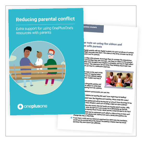 Image of reducing parental conflict extra support document.