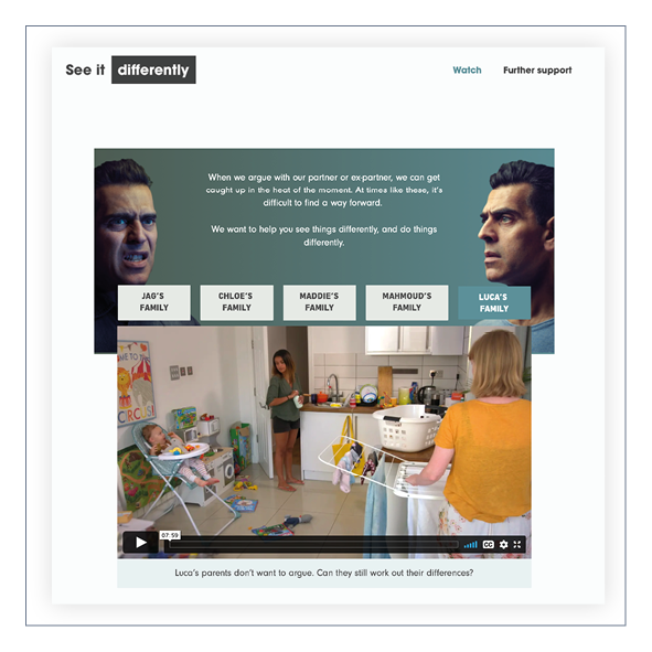 An image of the seeing it differently website.
