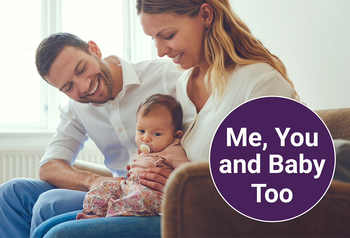 Me you and baby too logo.