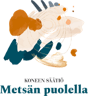 Metsän puolella logo. Koneen säätiö