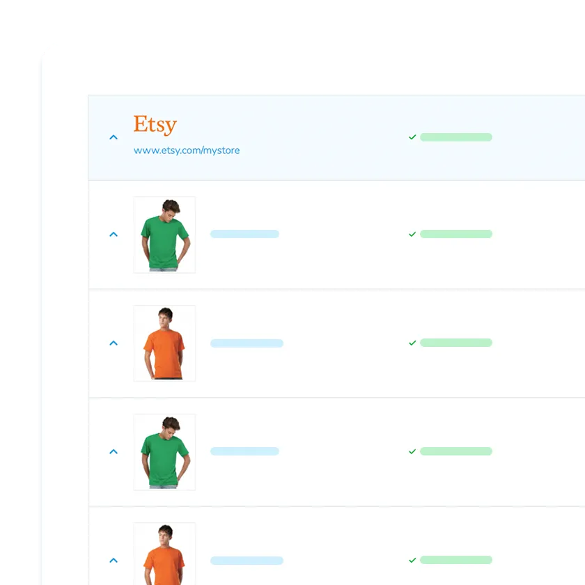 A screenshot of a product synchronization setting.