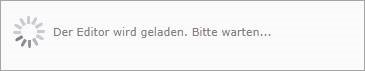 TYPO3 7.6 RTE Editor hängt beim Laden – Fehlerbild