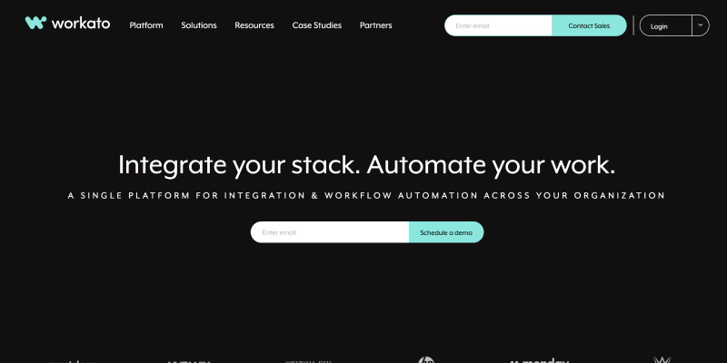Workato web site