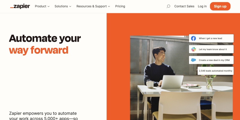 Zapier website home page