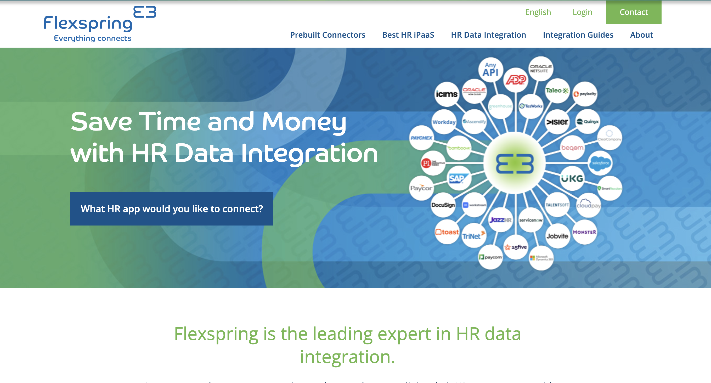 Flexspring website homepage