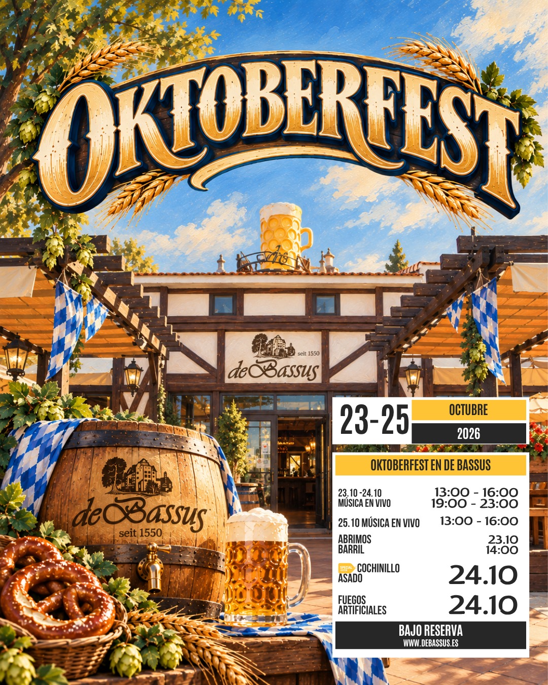Octoberfest 23-25 octubre de Bassus La Zenia