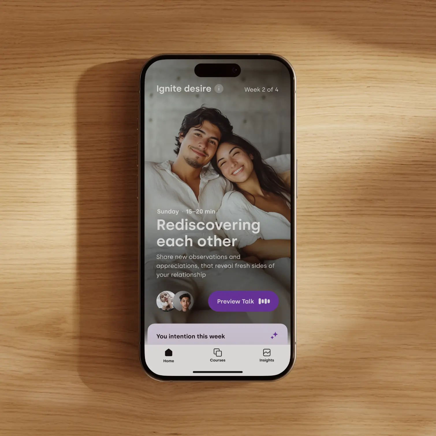 Together – Product design & prototyping for couples coaching app
