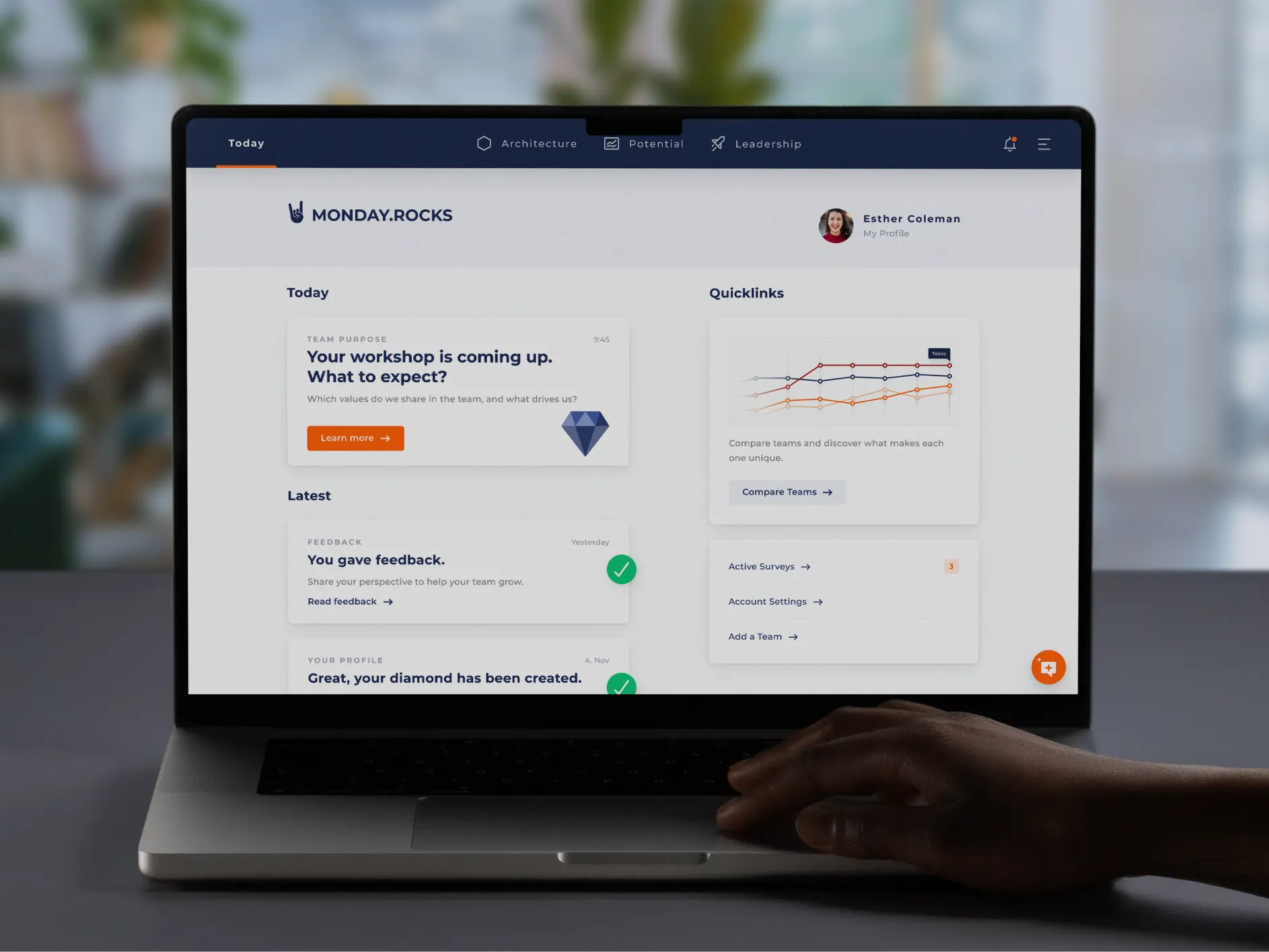 Monday.Rocks – AI assistant for team leadership