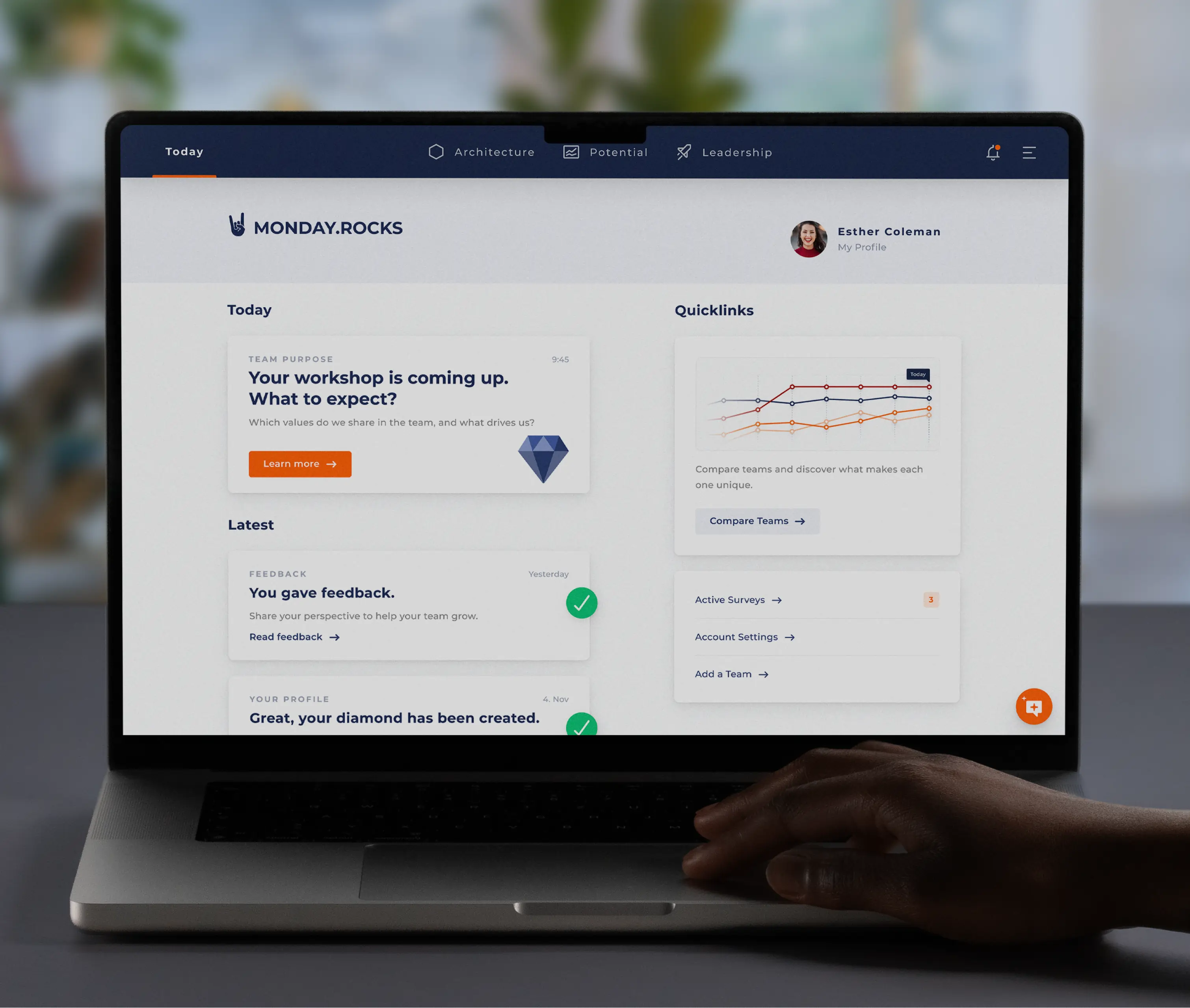 Monday.Rocks – AI assistant for team leadership