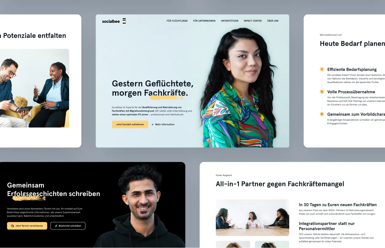 Socialbee – Lead-qualification funnel and landing page – Landing page