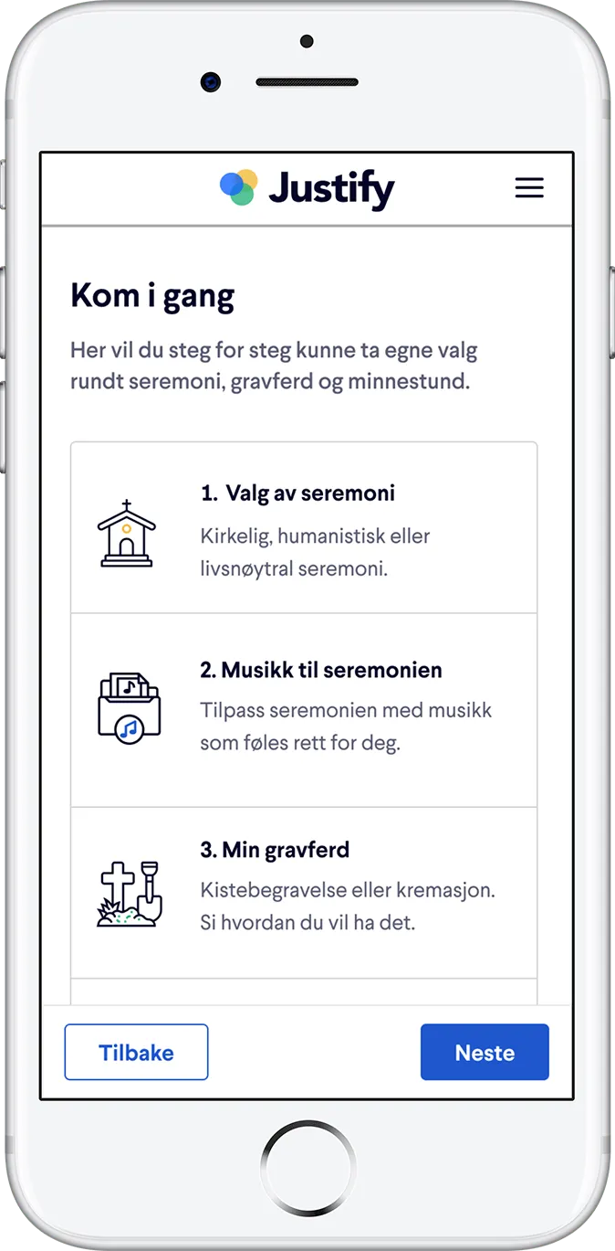 Skjembilde fra utfylling av mine ønsker