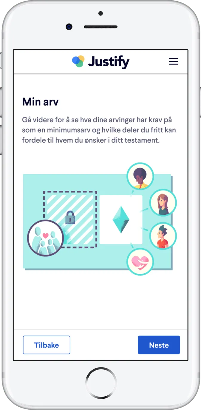 Eksempel på utfylling av testament