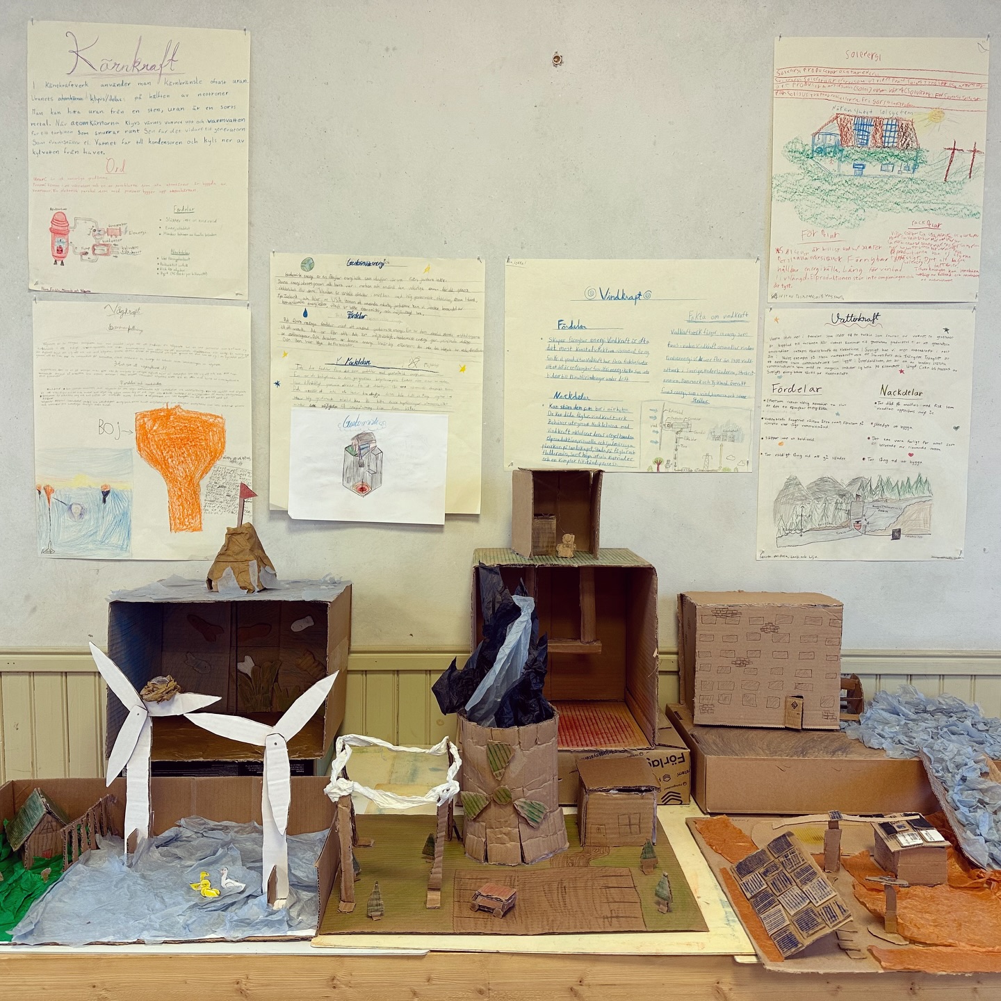 Klass 5 har arbetat med energikällor tillsammans med Jimmy på NO-lektionerna.