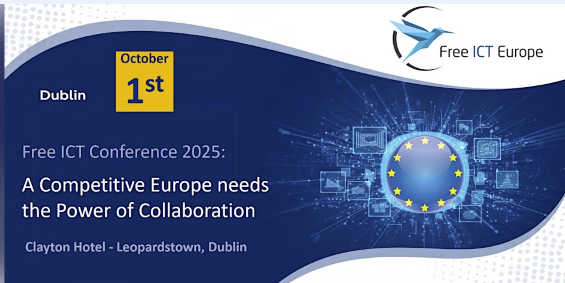 FreeICT Event, Oct 1st, Dublin