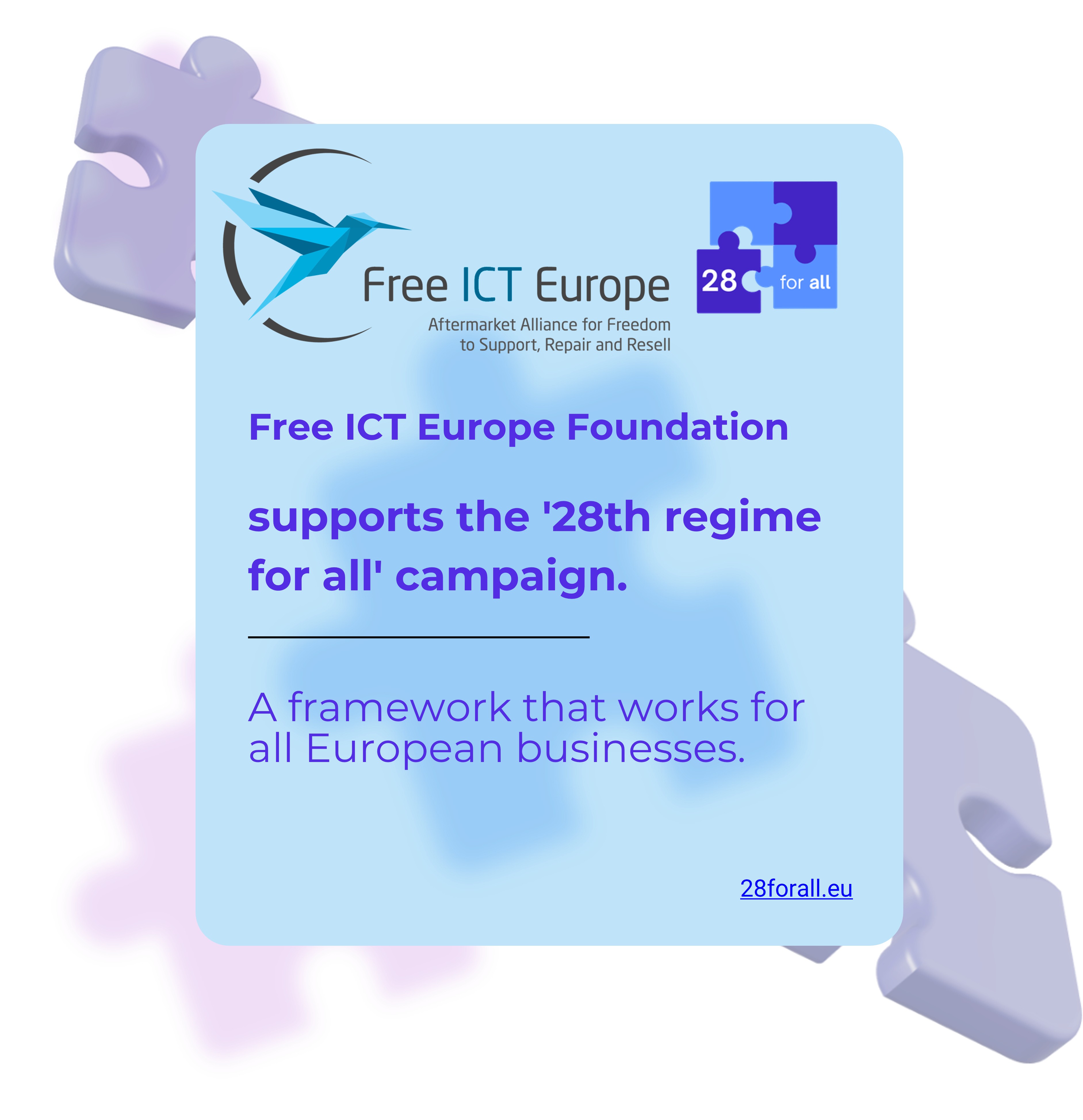 Free ICT joined the “28 for All” campaign