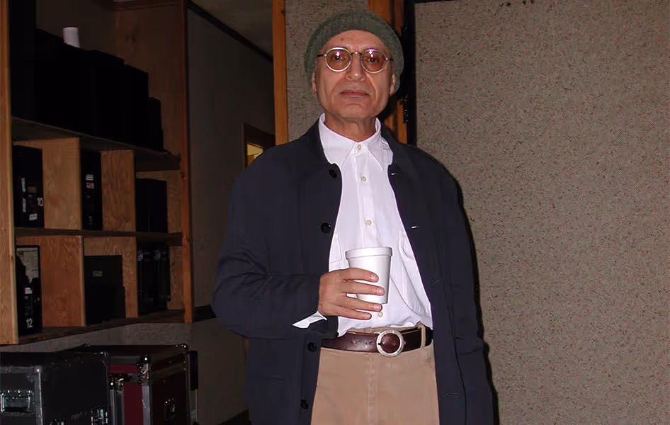 Paul at a recording session for Yuri Honing.