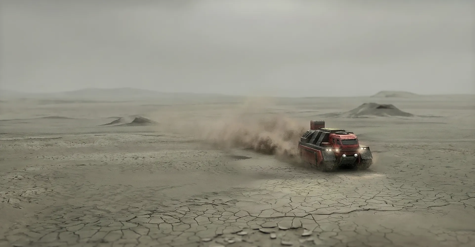 Muskrat on desolated planet