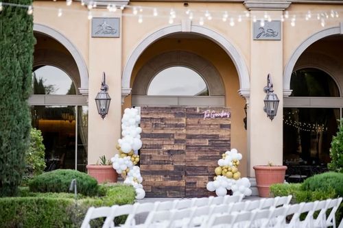 Elegant outdoor event setup