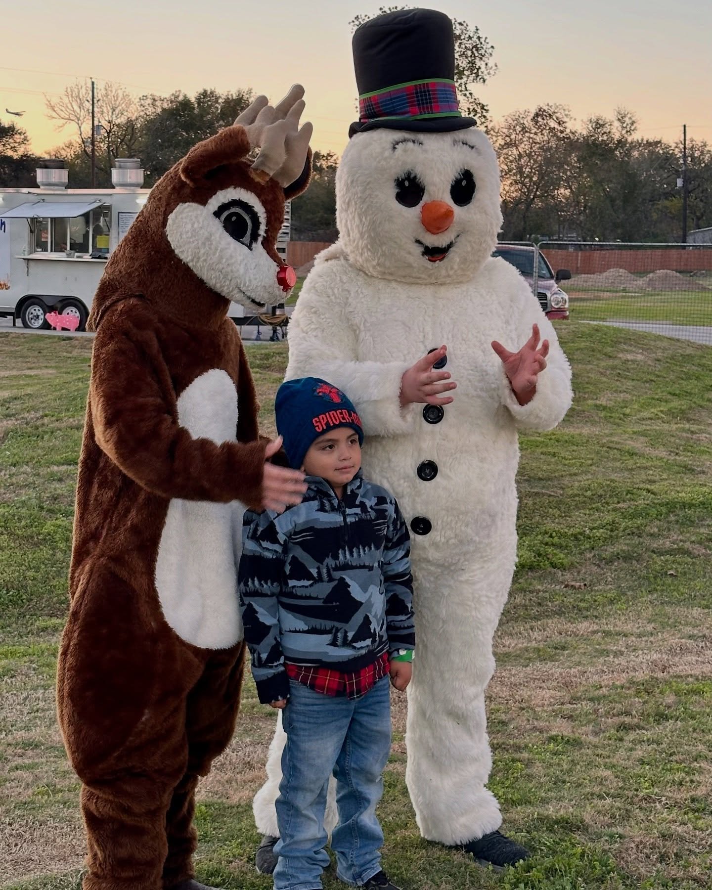 Community performance on stage