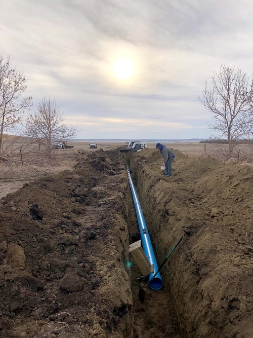 installing water line