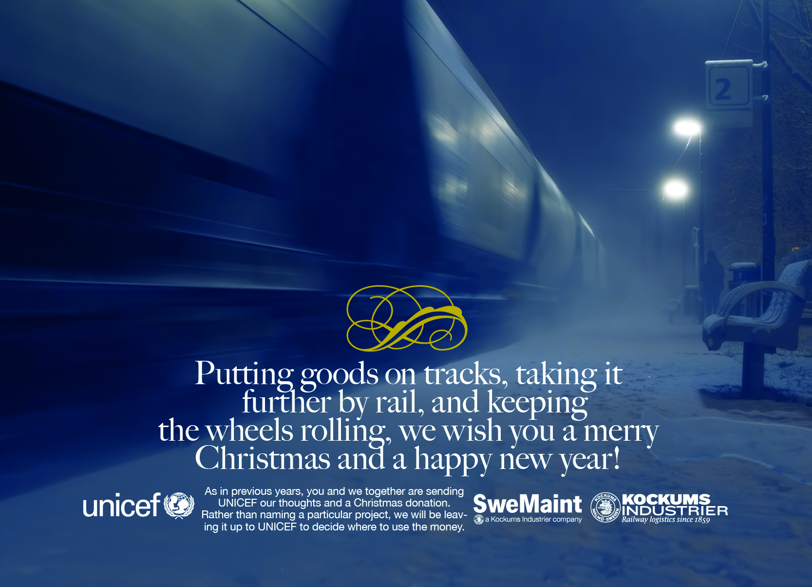 We wish you a merry Christmas and a happy new year!