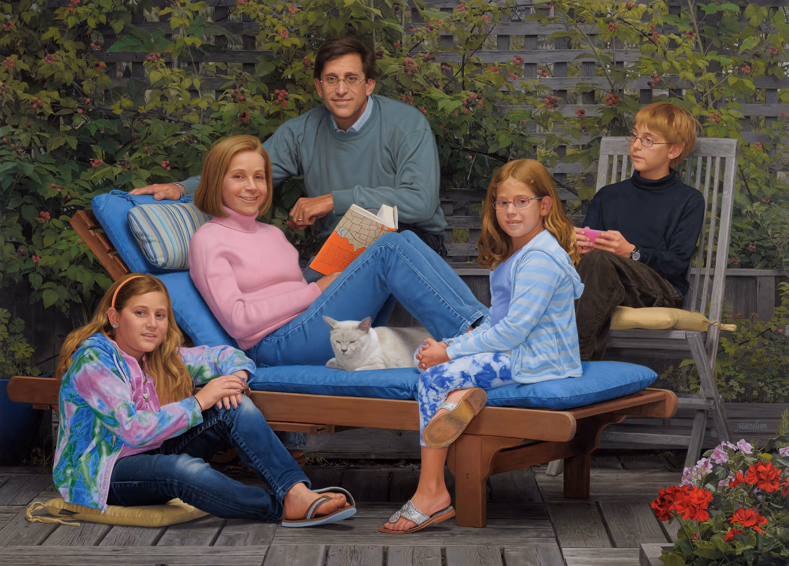 Hart-Cohen Family Portrait Marvin Mattelson Portrait Painter