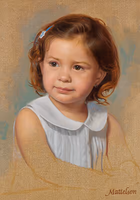 Girls Vignette Portrait by Marvin Mattelson