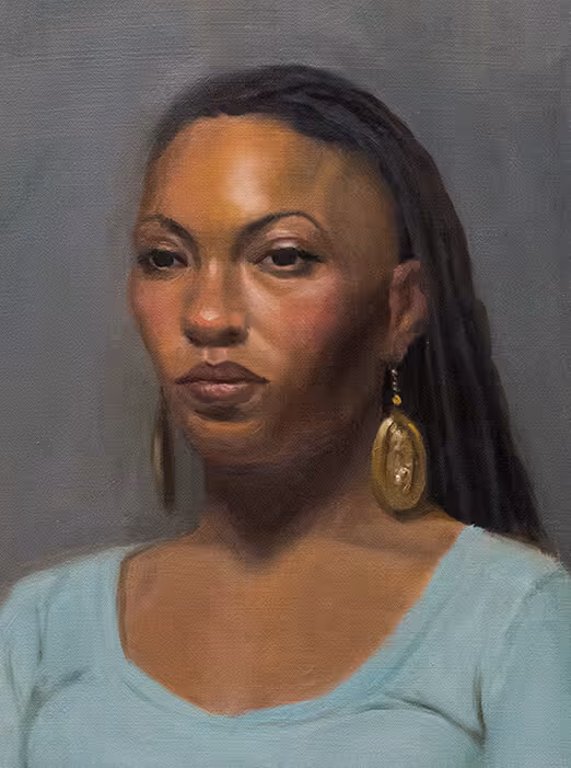 Student Oil Portrait Painting