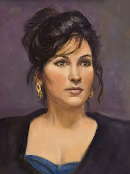 Student Oil Portrait Painting