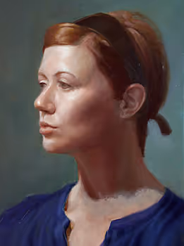 Student Oil Portrait Painting