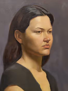 Student Oil Portrait Painting