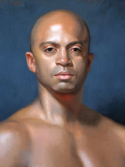 Student Oil Portrait Painting