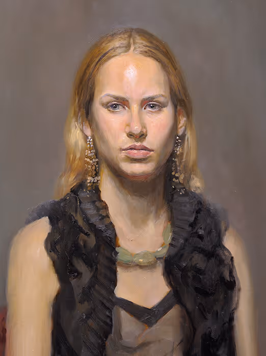 Student Oil Portrait Painting