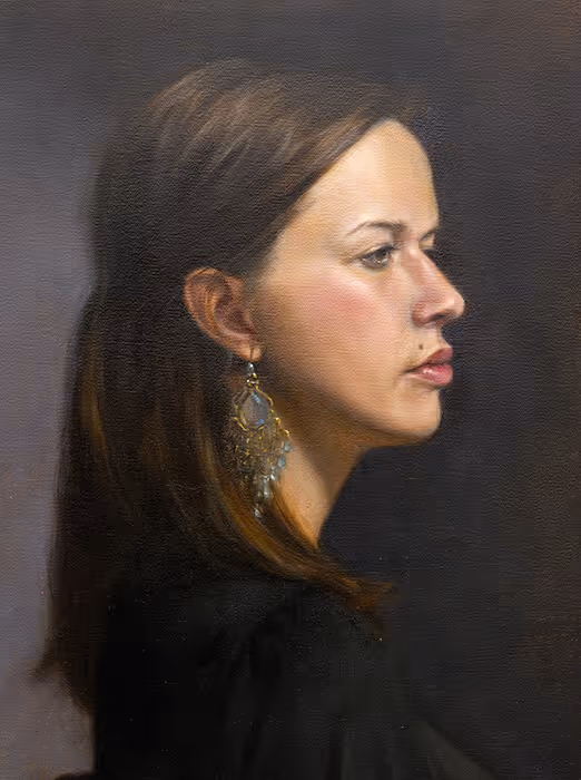 Student Oil Portrait Painting