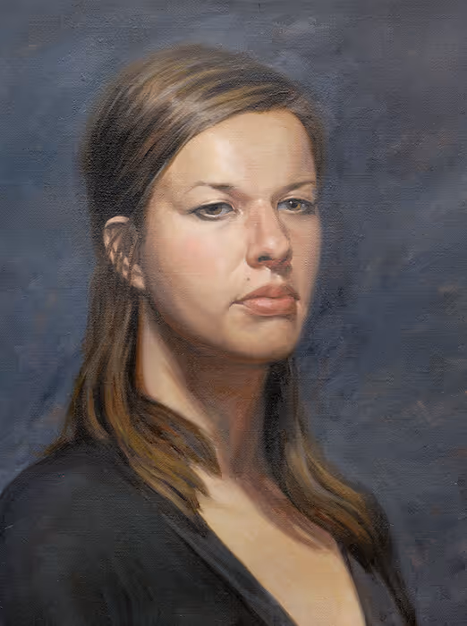Student Oil Portrait Painting
