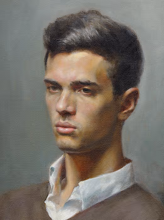 Student Oil Portrait Painting
