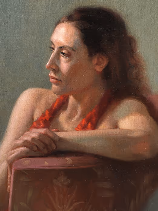 Student Oil Portrait Painting