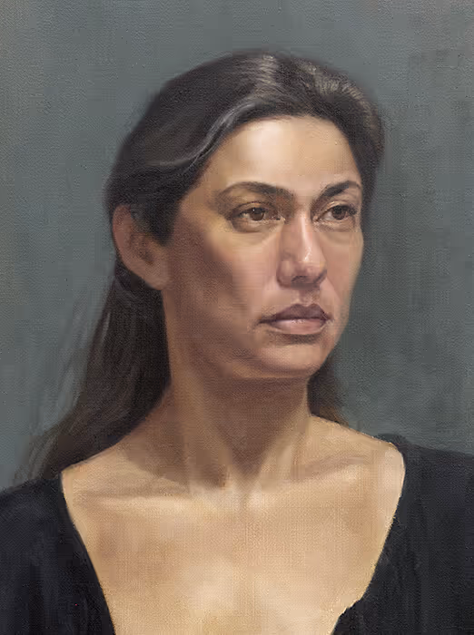 Student Oil Portrait Painting