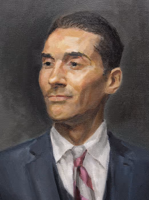 Student Oil Portrait Painting