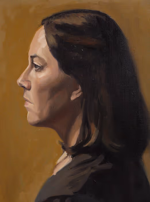 Student Oil Portrait Painting