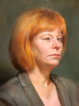 Student Oil Portrait Painting